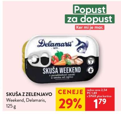 Skuša z zelenjavo