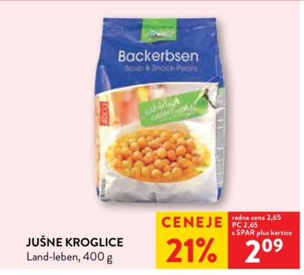 JUŠNE KROGLICE LAND LEBEN 400 g