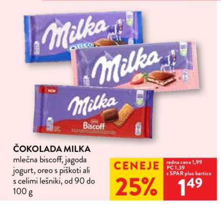 ČOKOLADA MILKA