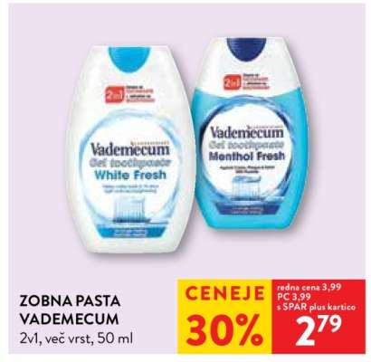 Zobna pasta Vademecum