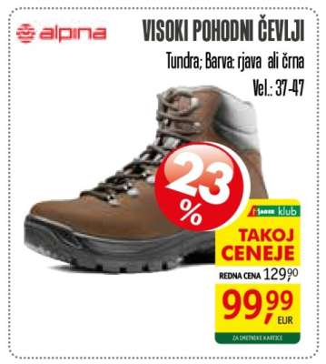 Visoki pohodní čevlji