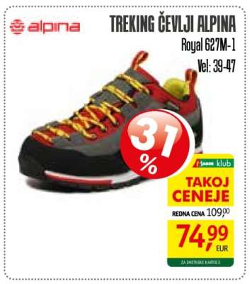TREKING ČEVLJI ALPINA