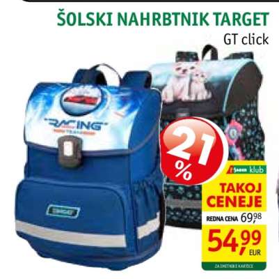 Šolski nahrbtnik Target