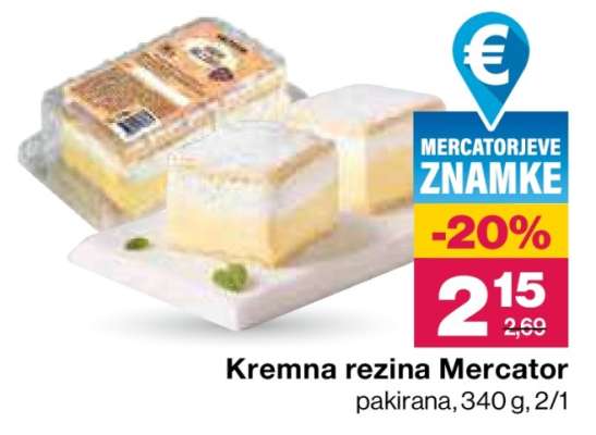 Kremna rezina Mercator