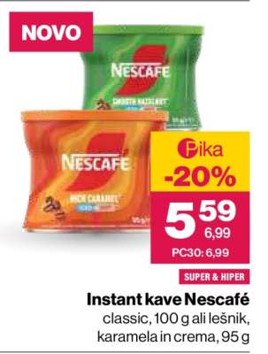 Instant kave Nescafé
