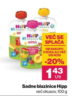Sadne blazinice Hipp