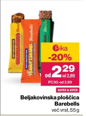 BELJAKOVINSKA PLOŠČICA BAREBELLS