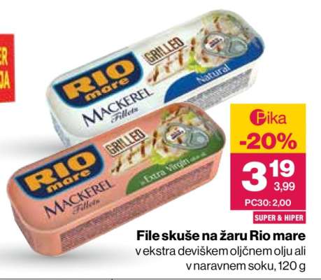 File skuše na žaru Rio Mare