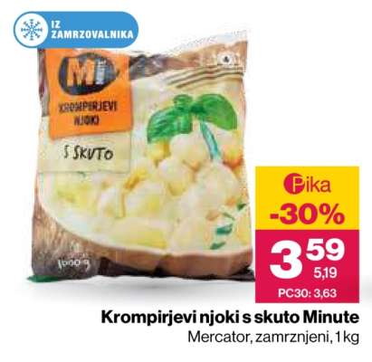 Krompirjevi njoki s skuto Minute