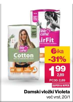 DAMSKI VLOŽKI VIOLETA