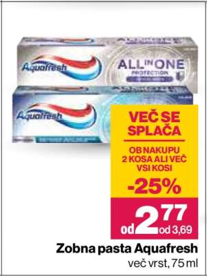 ZOBNA PASTA AQUAFRESH