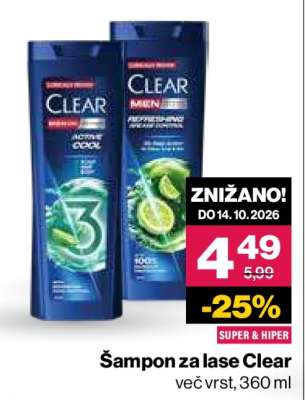 Šampon za lase Clear