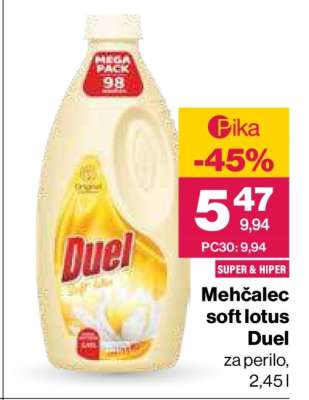 Mehčalec Soft Lotus Duel