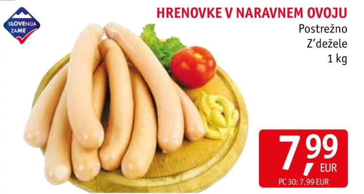HRENOVKE V NARAVNEM OVOJU