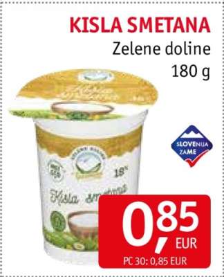 Kisla smetana Zelene Doline