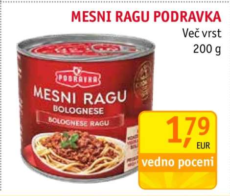 Mesni ragu Podravka