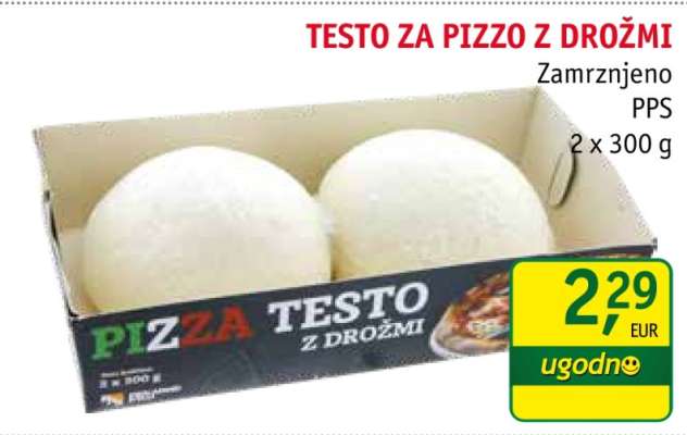 TESTO ZA PIZZO Z DROŽMI
