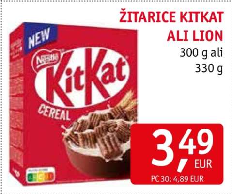 Žitarice KitKat ali Lion