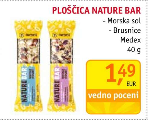 PLOŠČICA NATURE BAR