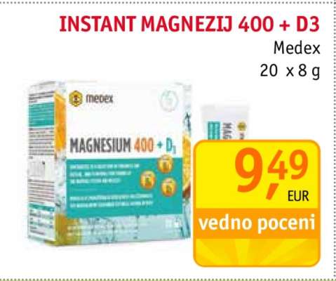 INSTANT MAGNEZIJ 400 + D3
