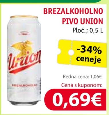 Brezalkoholno Pivo Union