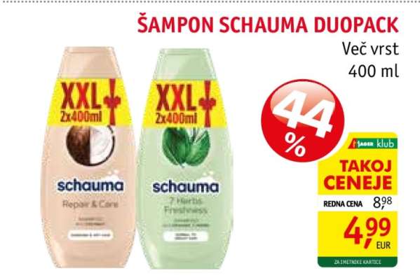Šampon Schauma Duopack