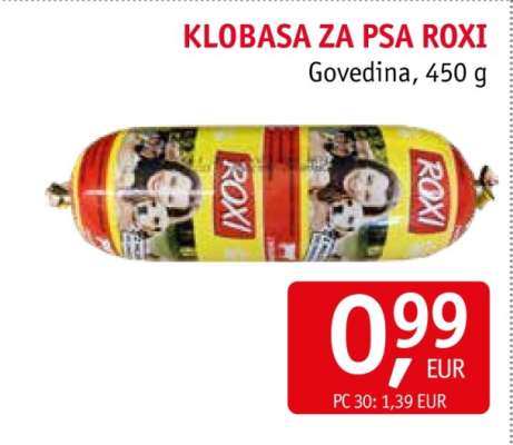 Klobasa za psa Roxi