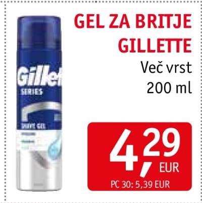GEL ZA BRITJE GILLETTE