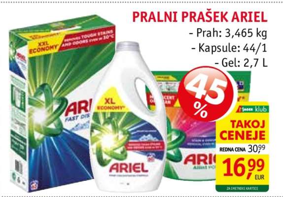 PRALNI PRAŠEK ARIEL
