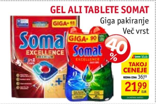 Somat Excellence Gel or Tablets