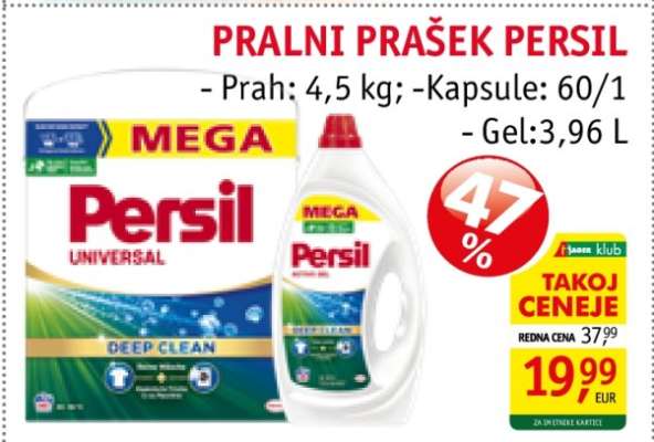 PRALNI PRAŠEK PERSIL