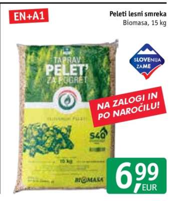 Peleti lesni smreka