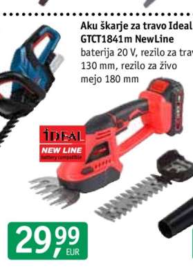 Aku škarje za travo Ideal GTCT1841m NewLine