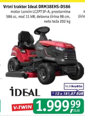 Vrtni traktor Ideal DRM38EHS-D586