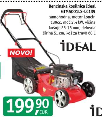 Bencinska kosilnica Ideal GTM5001LS-LC139