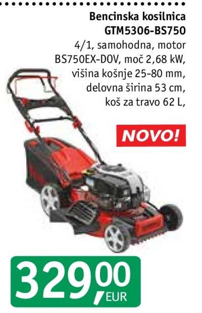 Bencinska kosilnica GTM5306-BS750