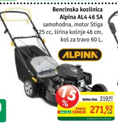 Bencinska kosilnica Alpina AL4 46 SA