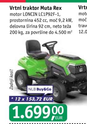 Vrtní traktor Muta Rex