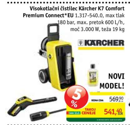 Visokotlačni čistilec Kärcher K7 Comfort Premium Connect*EU