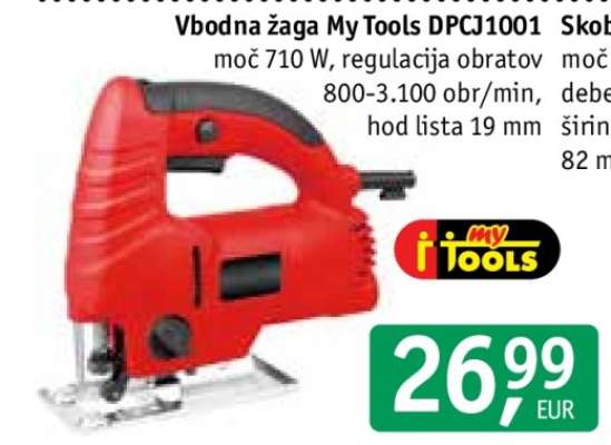Vbodna žaga My Tools DPCJ1001