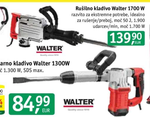 Rušilno kladivo Walter 1700 W