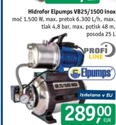 Hidrofor Elpumps VB25/1500 inox