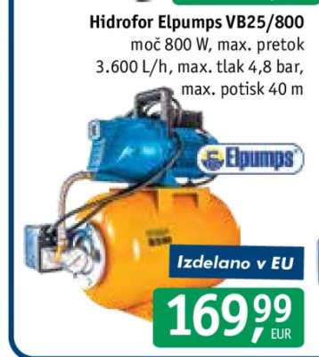 Hidrofor Elpumps VB25/800
