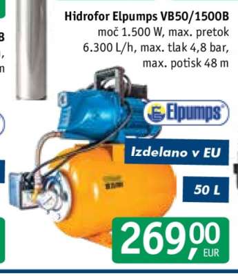 Hidrofor Elpumps VB50/1500B