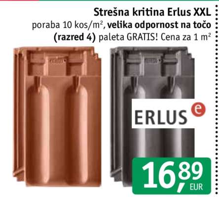 Strešna kritina Erlus XXL