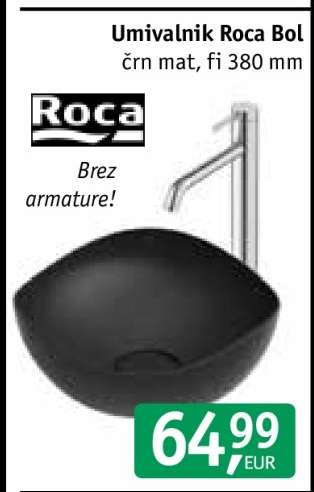 Umivalnik Roca Bol