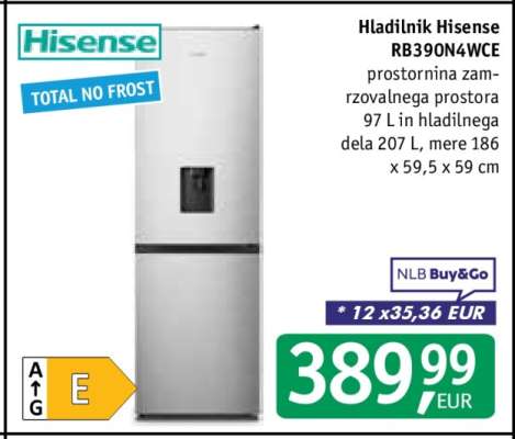 Hladilnik Hisense RB390N4WCE