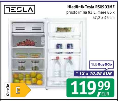 Hladilnik Tesla RS0903ME