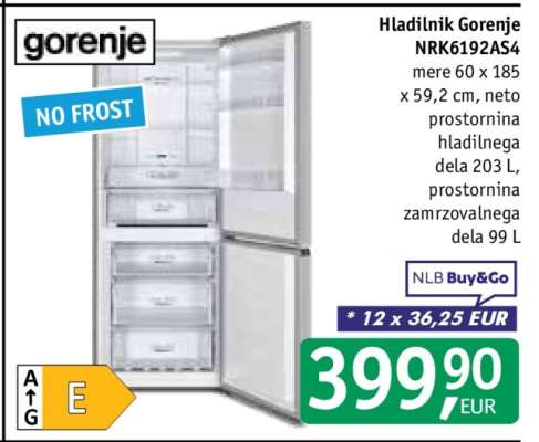 Hladilnik Gorenje NRK6192AS4