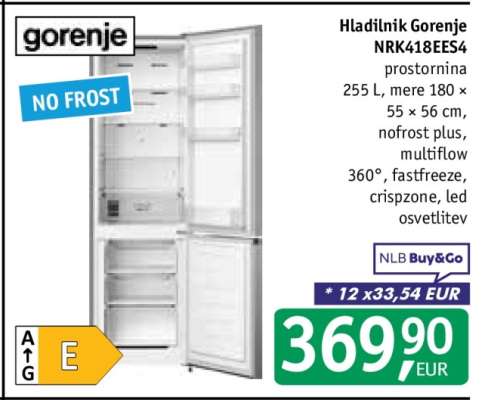 Hladilnik Gorenje NRK418EES4